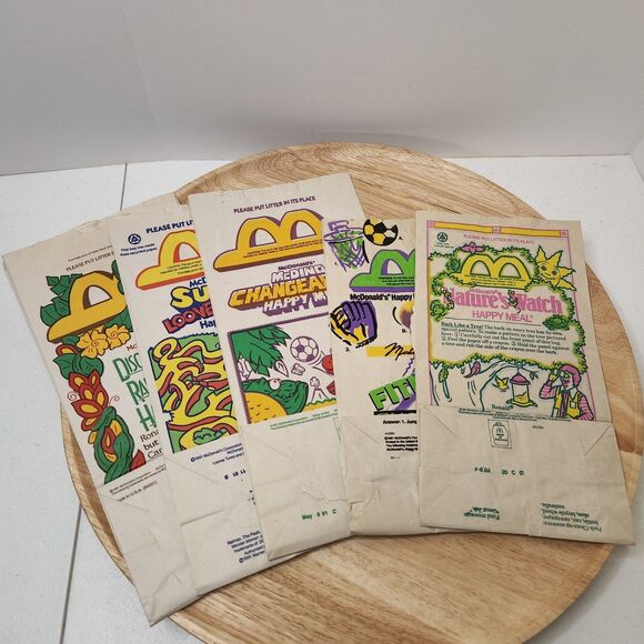 Vintage 1991 McDonald's Happy Meal Lot – Boxes & Bags | Barbie, Hot Wheels + - Picture 4 of 11